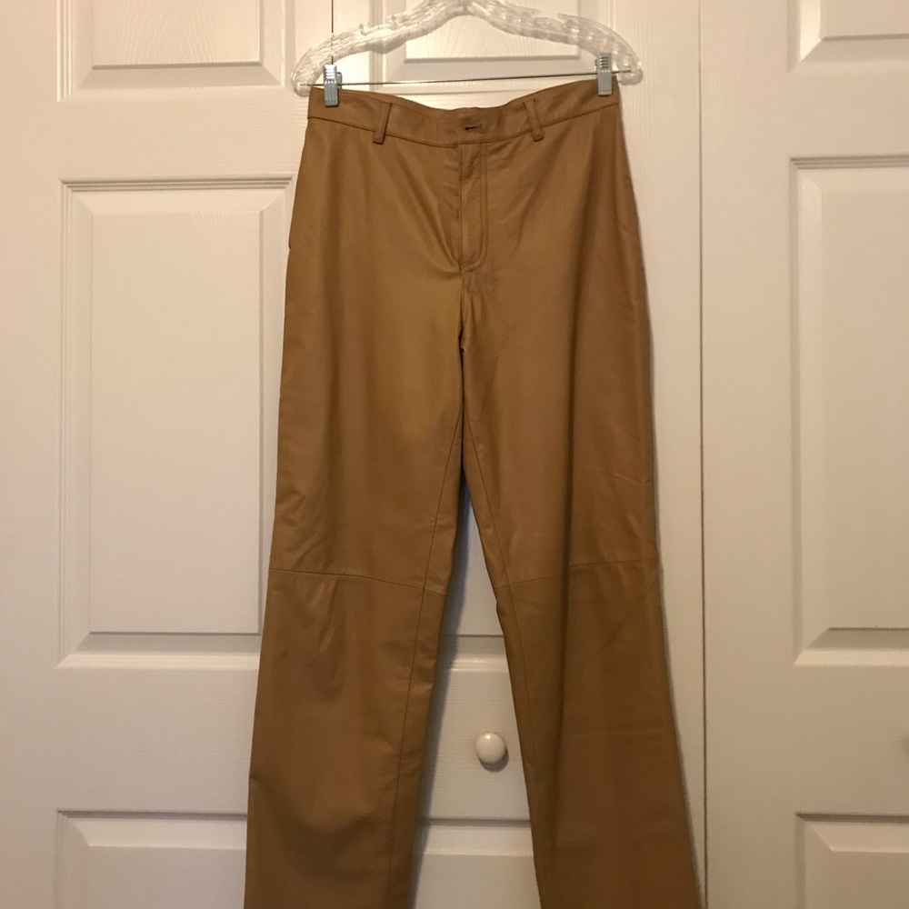 9 West Leather Pants size 8